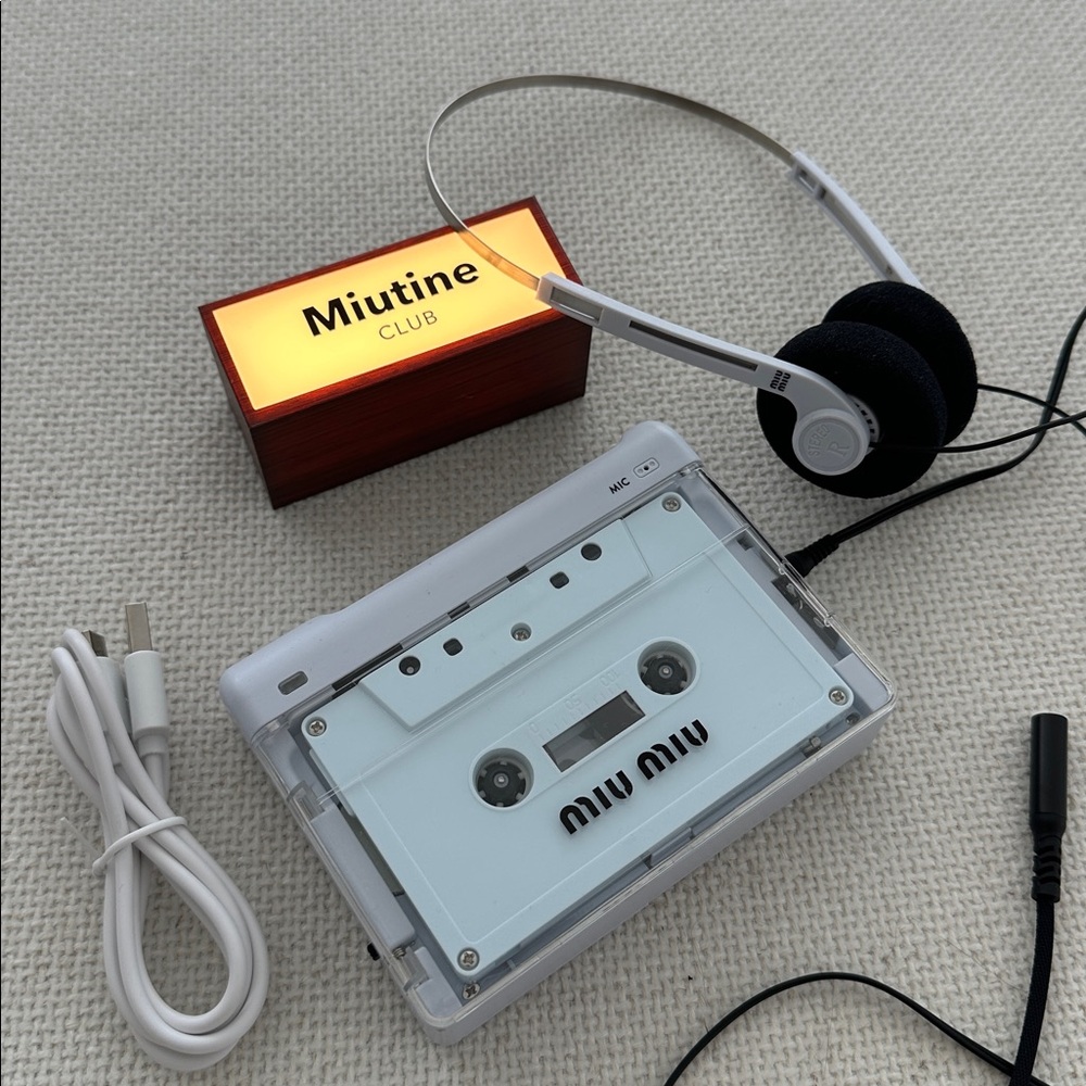 Miu Miu cassette player set